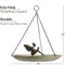 Good Directions 18 inch Hanging Blue Verde Copper Bird Bath with Fairy