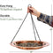 Good Directions 18 inch Hanging Fired Copper Bird Bath