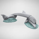 Dolphin Concrete Garden Bench - Phoenix Design Cast