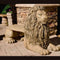 Lion Concrete Garden Bench - Phoenix Design Cast