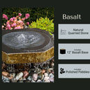 Basalt Bird Bath Fountain - Complete Kit - Blue Thumb