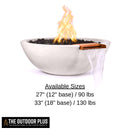 "Sedona" Concrete Fire & Water Bowl - The Outdoor Plus