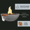 "Sedona" Concrete Fire & Water Bowl - The Outdoor Plus