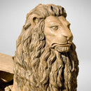 Lion Concrete Garden Bench - Phoenix Design Cast