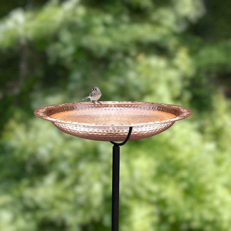 Good Directions Pure Copper 18 inch Birdbath on Garden Pole