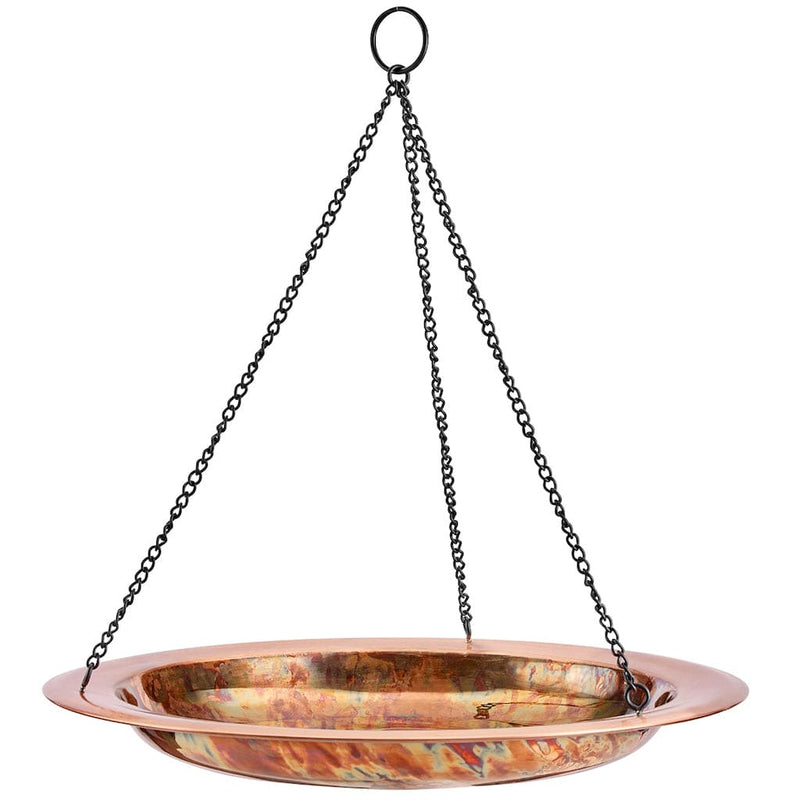 Good Directions 18 inch Hanging Fired Copper Bird Bath