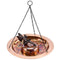 Good Directions 18 inch Hanging Fired Copper Bird Bath with Fairy