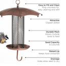 Good Directions Rainy Day Umbrella-Inspired Bird Feeder with Mesh Tube