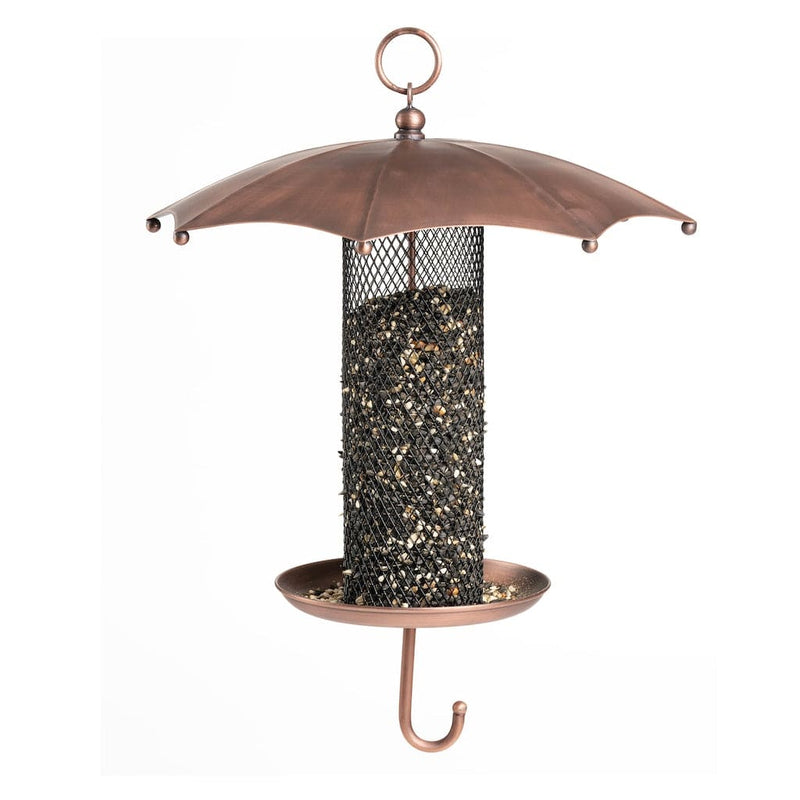 Good Directions Rainy Day Umbrella-Inspired Bird Feeder with Mesh Tube