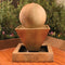 Large Oblique Outdoor Fountain with Ball