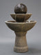 2-Tier Zen Ball Garden Water Fountain - Tall