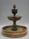 Mediterranean Cast Stone Garden Fountain With 46 Inch Basin